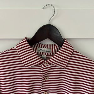 Peter Miller Polo Men’s Medium (Red and White Stripe)